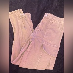 forever 21 women M tan cargo jeans